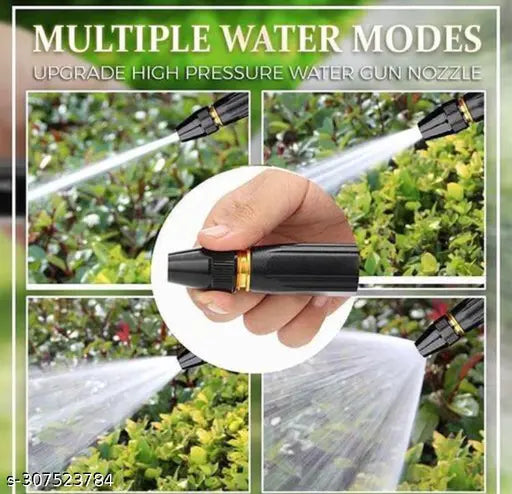 V&S Portable High Pressure Washing Water Gun,Direct Spray Gun, New Direct Spray Car Wash Water Gun, Car Wash Garden Watering Tool,Black High Pressure Nozzle (Black)